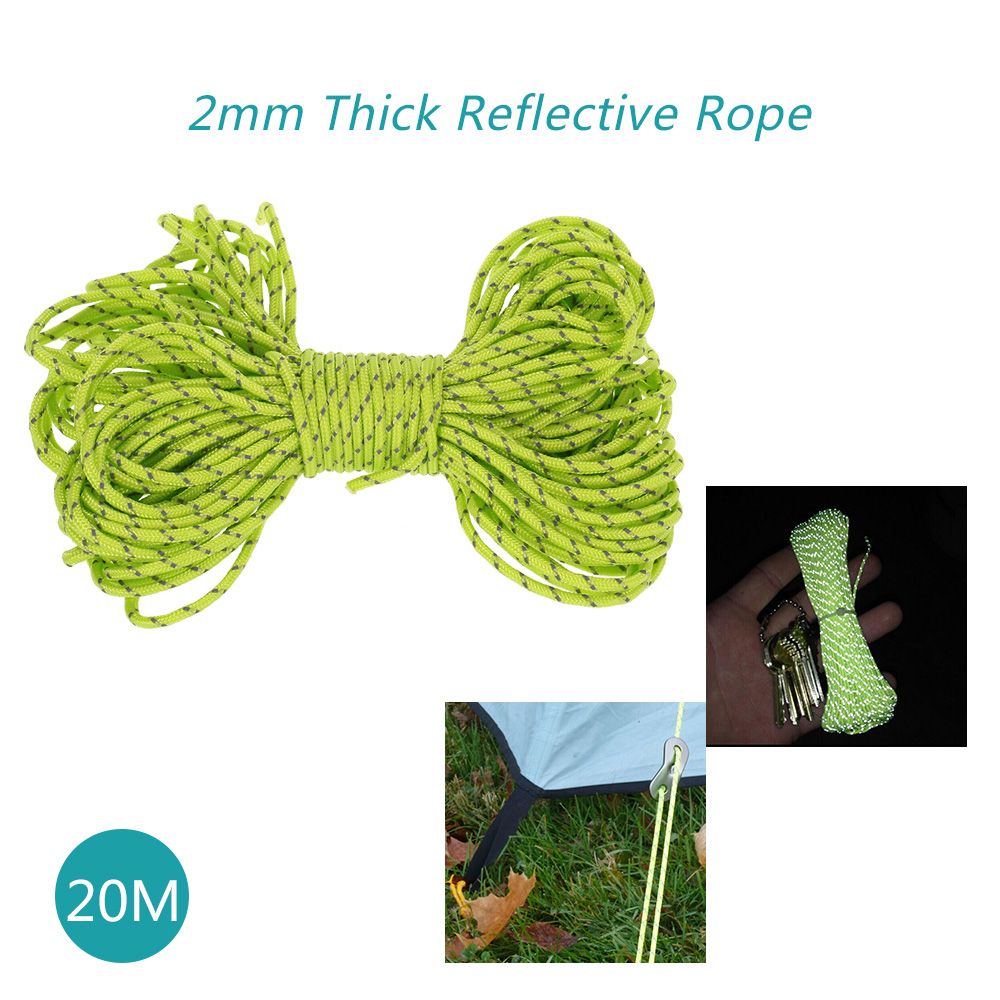 20m Reflective Rope Paracord Cord Outdoor Gear Lanyard 1