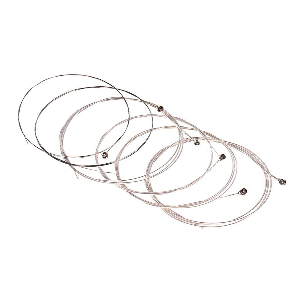 Alice A306 Series Acoustic Folk Guitar Strings Set Stainless Steel Wire Steel Core Silver-plated Copper Alloy Wound, 6pcs/ Set, Extra Light(.010-.047)