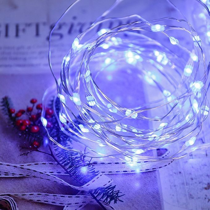 24 Keys USB Four-wire Full- Olor Light String Holiday De Oration  O Er Wire     USB Powered De Orative Line Lights-Rgb-5m