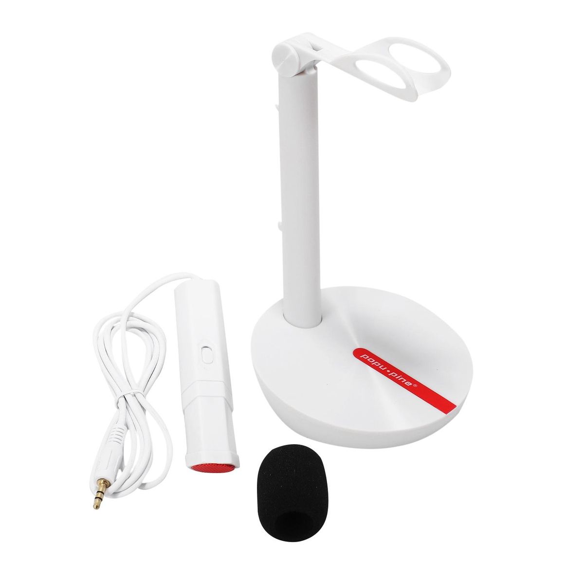 Microphone For Computer Adjust SwitchWhite 3.5Mm)