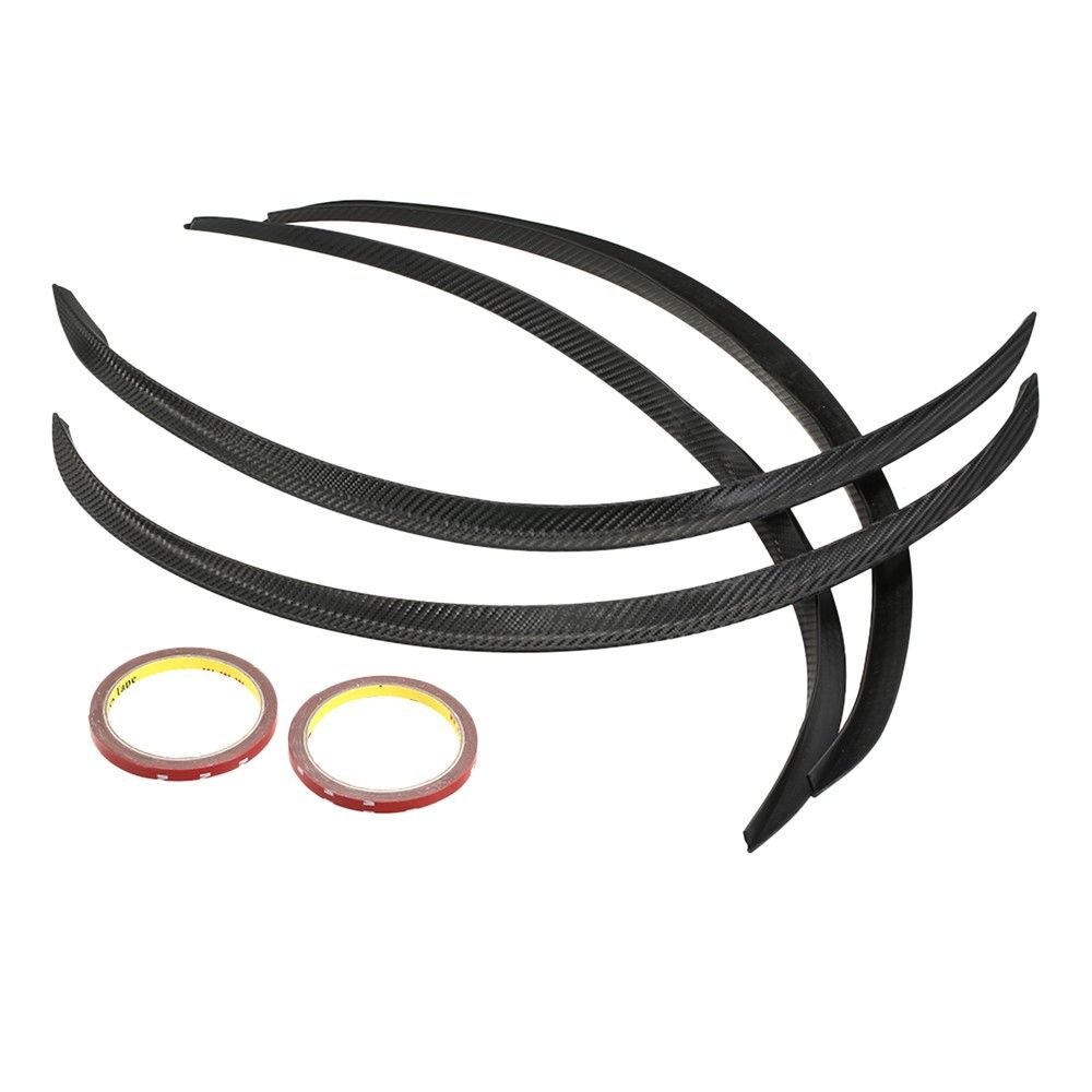4PCS Carbon Fiber Car Wheel Eyebrow