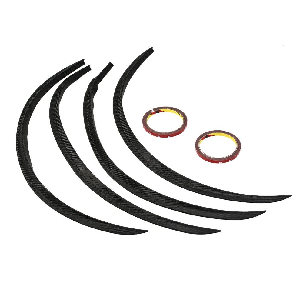 4PCS Carbon Fiber Car Wheel Eyebrow