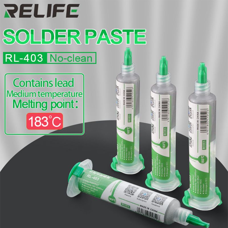 3pcs RELIFE RL-403 Solder Paste Flux No- Original Soldering Paste For Phone Sn63/Pb67 Repair Tool 183℃ High Quality