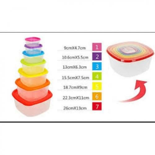 Food Storage Plates - 7 Pieces