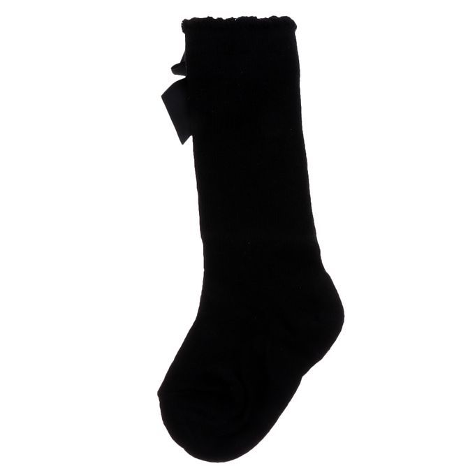 Baby Girls Knee High Socks Bowknot Toddler Babies School Black 2-4T