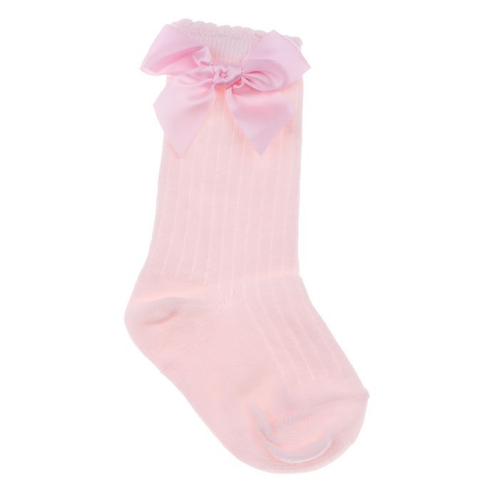 Baby Girls Knee High Socks Bowknot Toddler Babies School Pink 2-4T