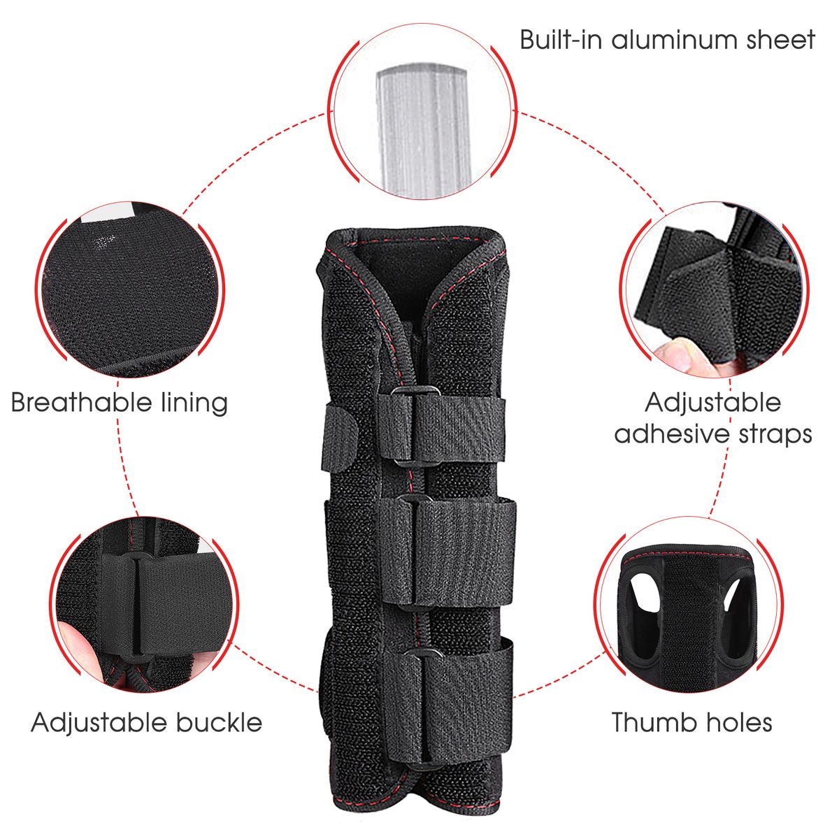 2pcs Carpal Tunnel Wrist Splint Wrist Support Brace For