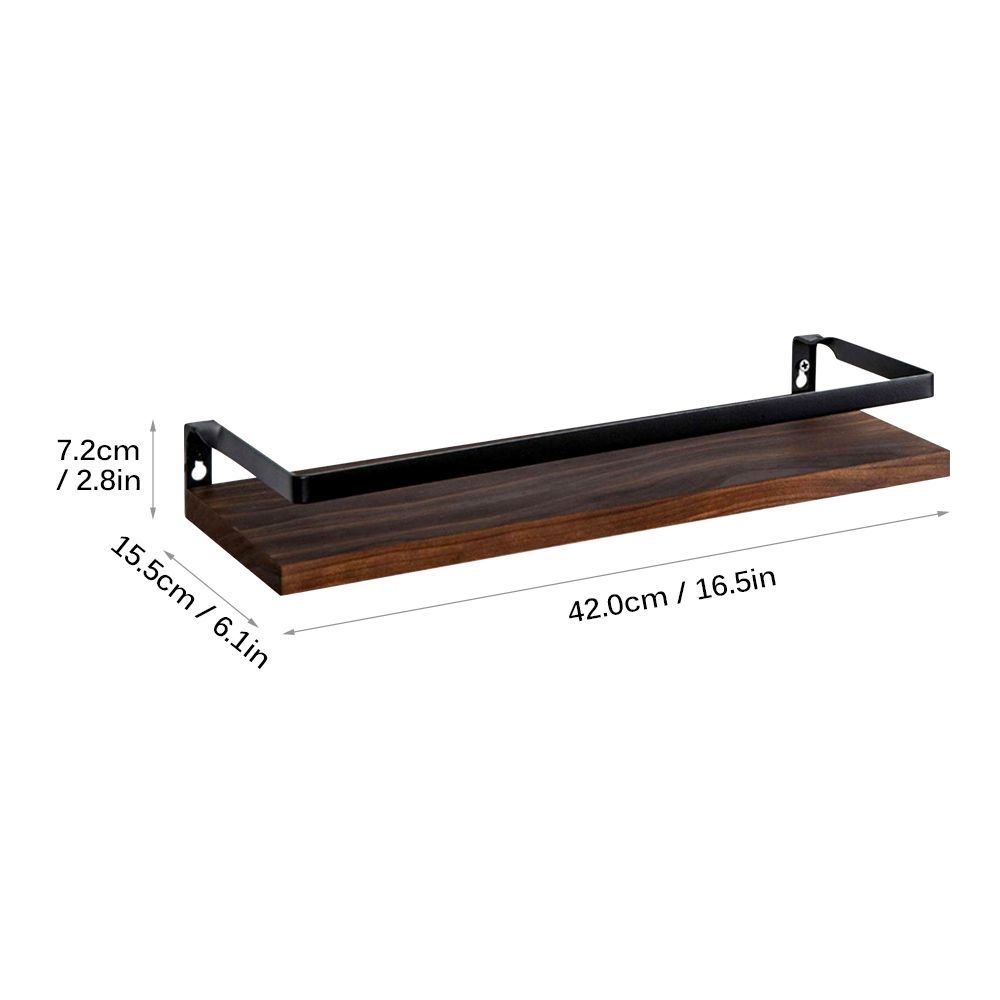 2 Pcs Floating Shelves Wall Mounted Rustic Wood Wall Storage