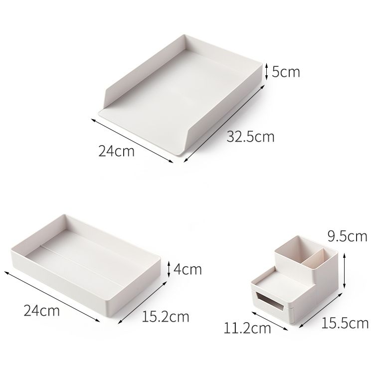 Desk-top Removable Pen Holder Stationery File Storage Box