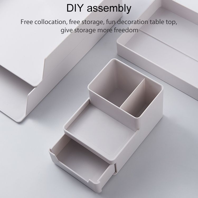 Desk-top Removable Pen Holder Stationery File Storage Box