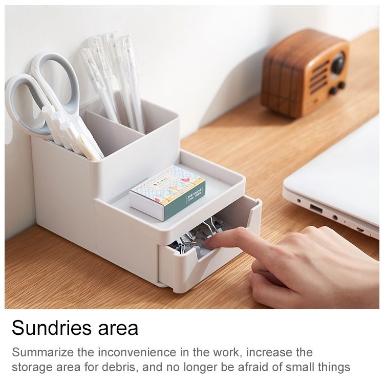 Desk-top Removable Pen Holder Stationery File Storage Box