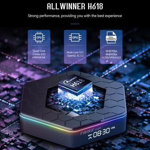 T95Z Plus Android 12.0 Smart TV Box Allwinner H618 4GB+64GB