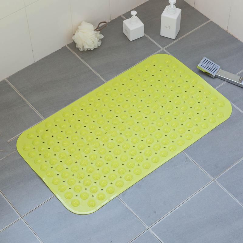 Bathroom Non-slip Mat Shower Bath Toilet Toilet Bathroom Carpet Waterproof Foot Mat Household Floor Mat Door Mat Circle Apple Green Circle Style 59CM×88CM