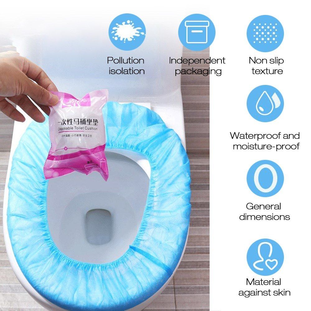 100pcs Disposable Toilet Covers Cushions Seat Cover