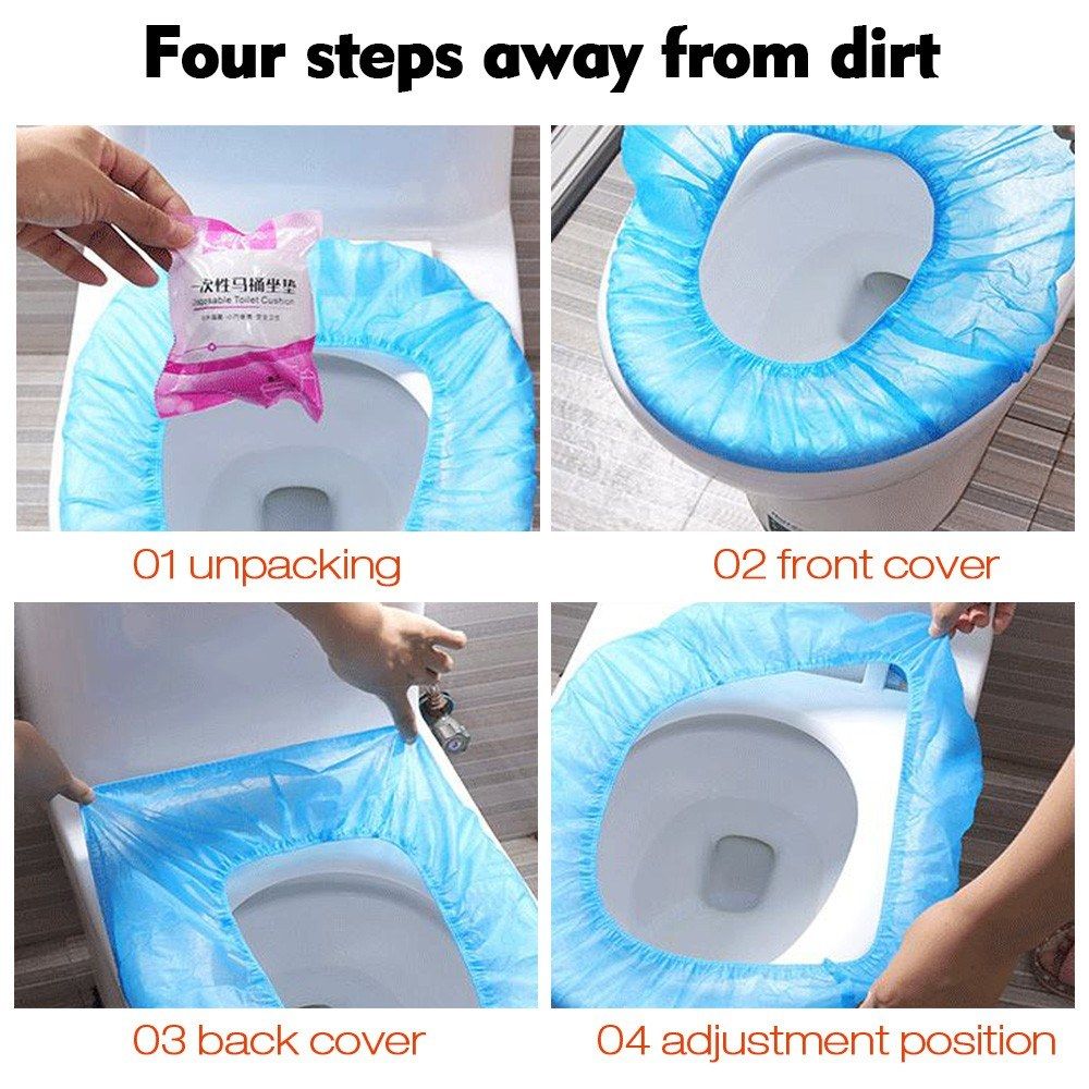 100pcs Disposable Toilet Covers Cushions Seat Cover