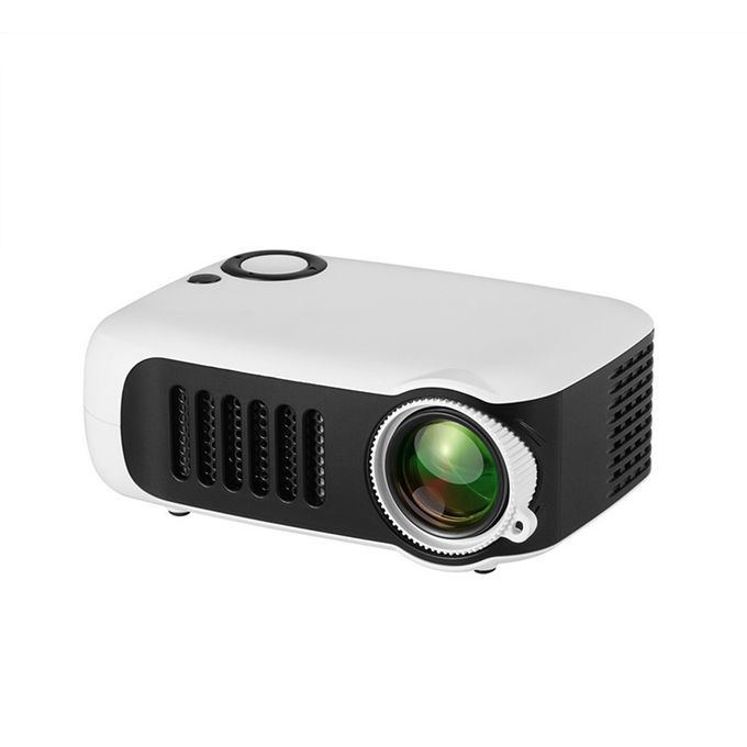 TRANSJEE Mini Portable LCD Projector Support 1080P TF Card