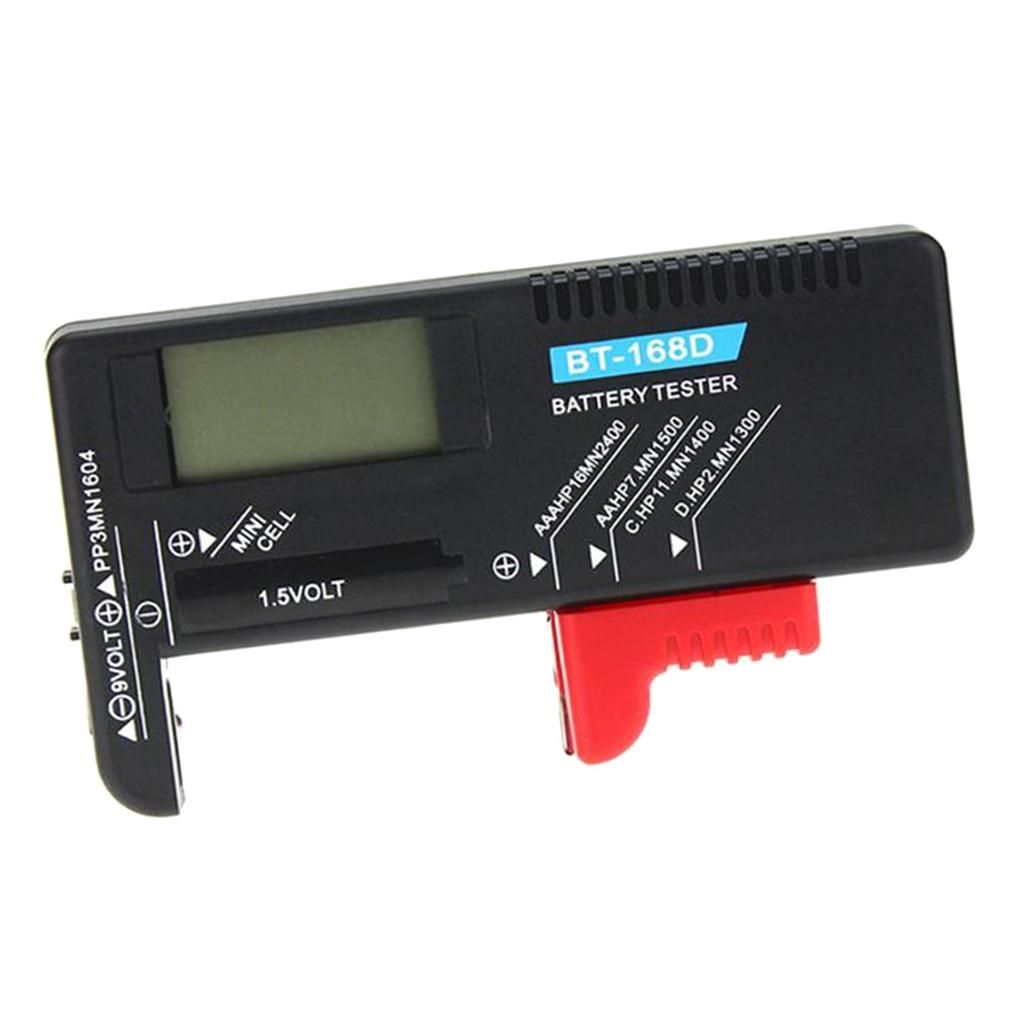 LCD Battery Tester Battery Checker For AA AAA C D 1.5V 9V Mini Battery