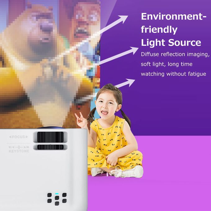 Portable LCD Projector 720P Physical Resolution Multiple