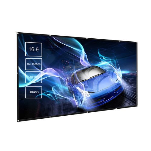 150 Inches Projector Screen Widescreen 16:9 Portable
