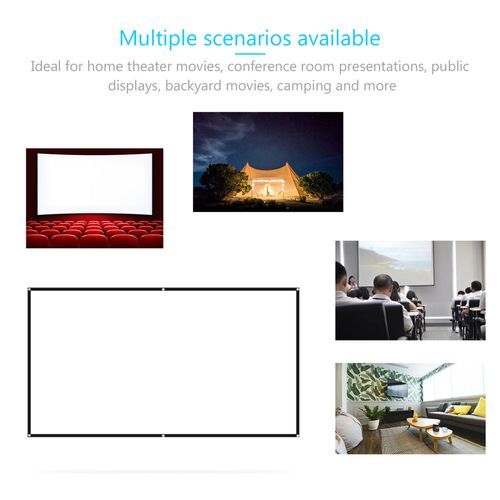 150 Inches Projector Screen Widescreen 16:9 Portable