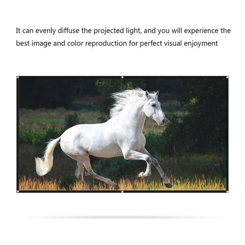 150 Inches Projector Screen Widescreen 16:9 Portable