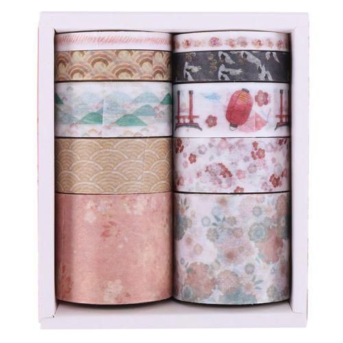 10Pcs/Set Decorative Kawaii Washi Tape Set