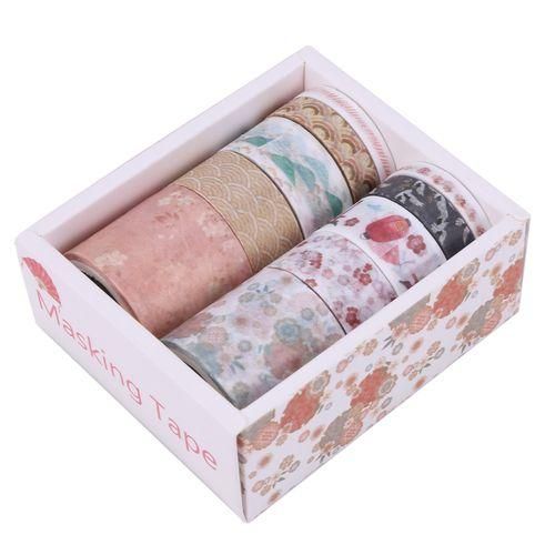 10Pcs/Set Decorative Kawaii Washi Tape Set