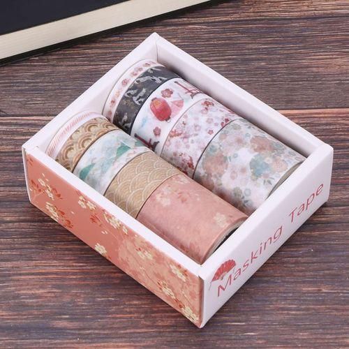 10Pcs/Set Decorative Kawaii Washi Tape Set
