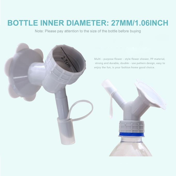 2 In 1 Bottle Cap Sprinkler Dual Head Bottle Watering Spout
