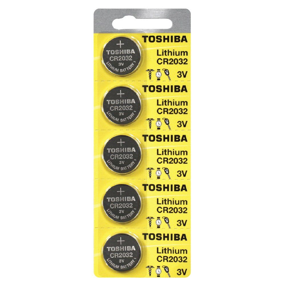 2032 3V Lithium Coin Battery- 5 Count