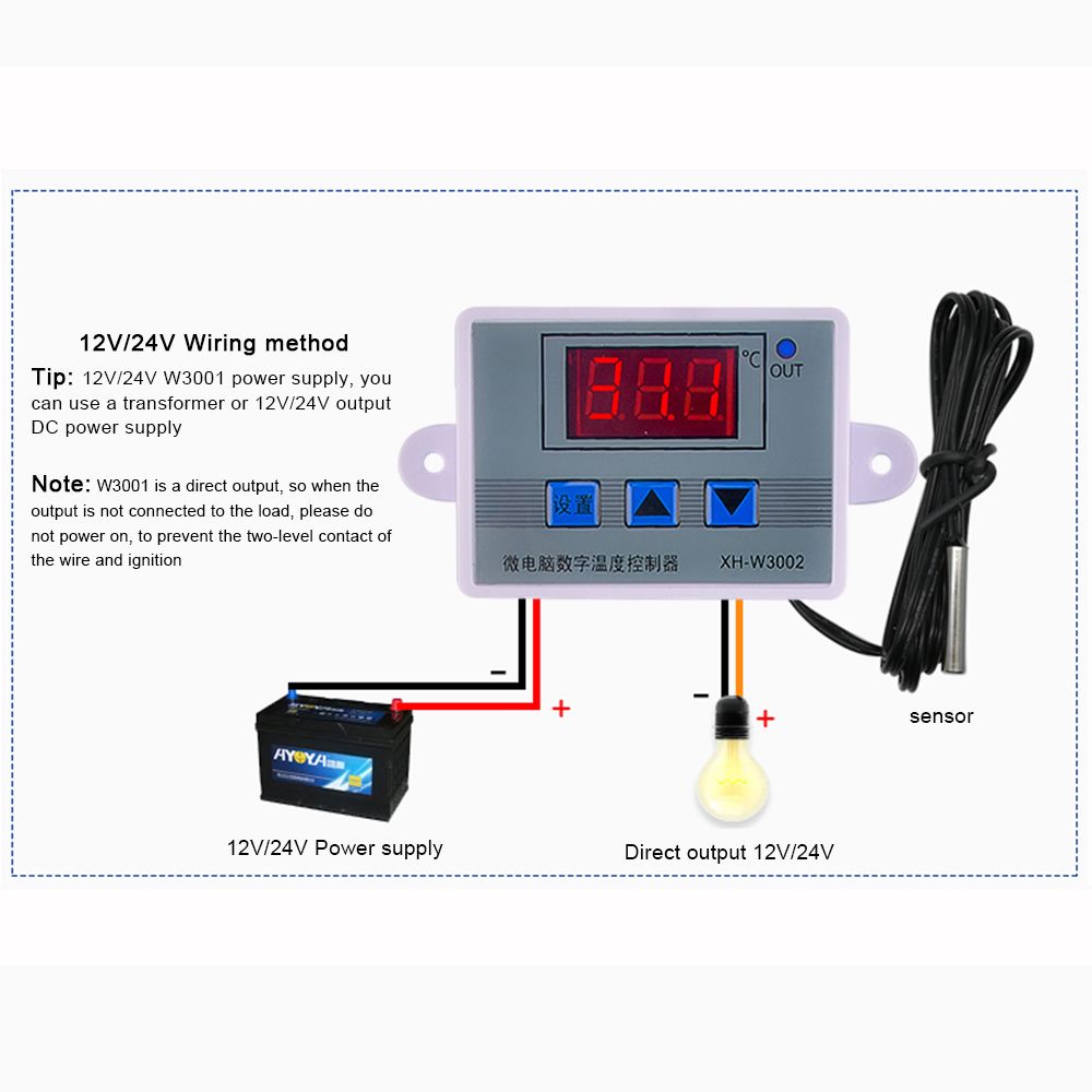 W3002 Digital Temperature Controller Microcomputer