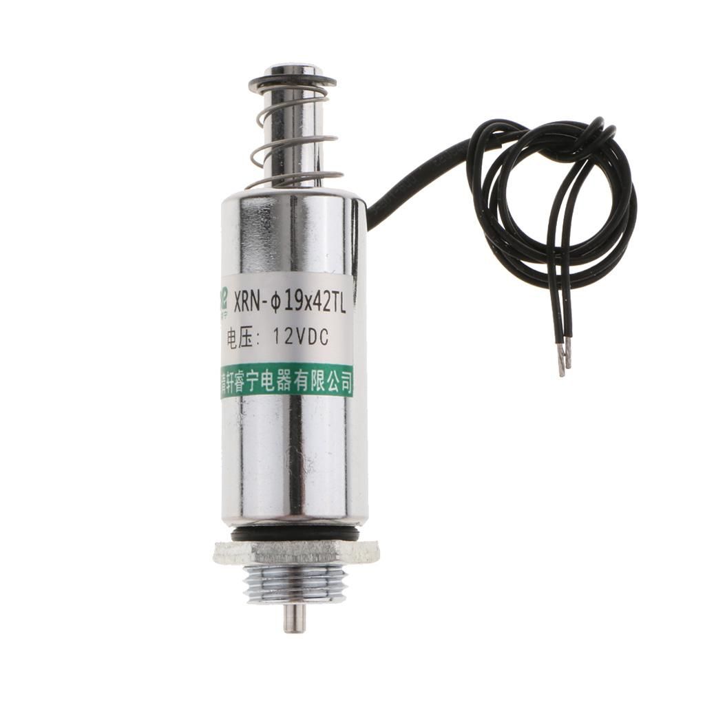 2pcs 10mm Stroke 100g Holding Force Tubular Solenoid Electromagnet DC