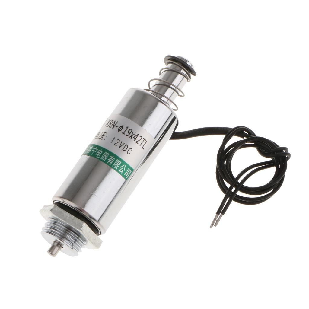2pcs 10mm Stroke 100g Holding Force Tubular Solenoid Electromagnet DC