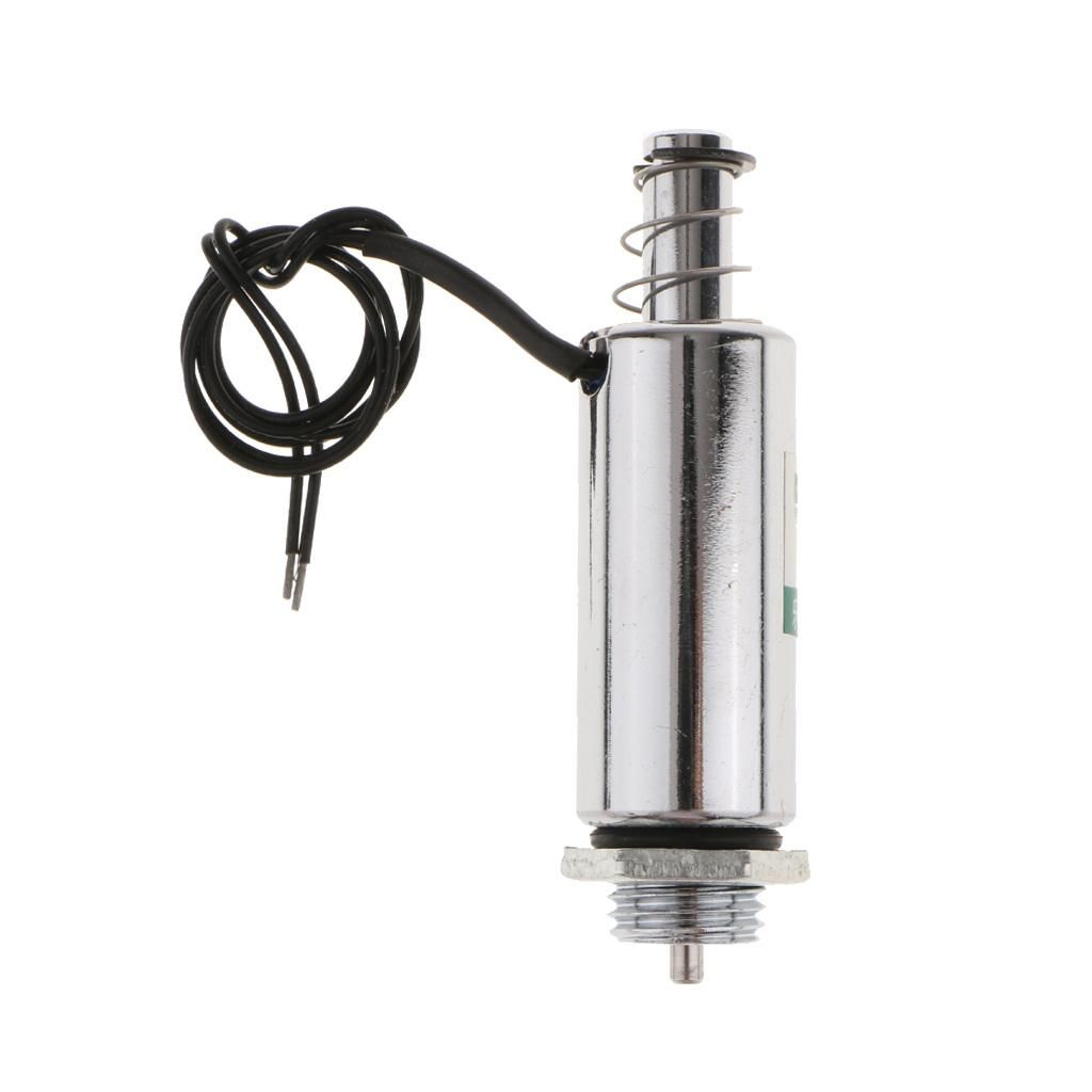 2pcs 10mm Stroke 100g Holding Force Tubular Solenoid Electromagnet DC