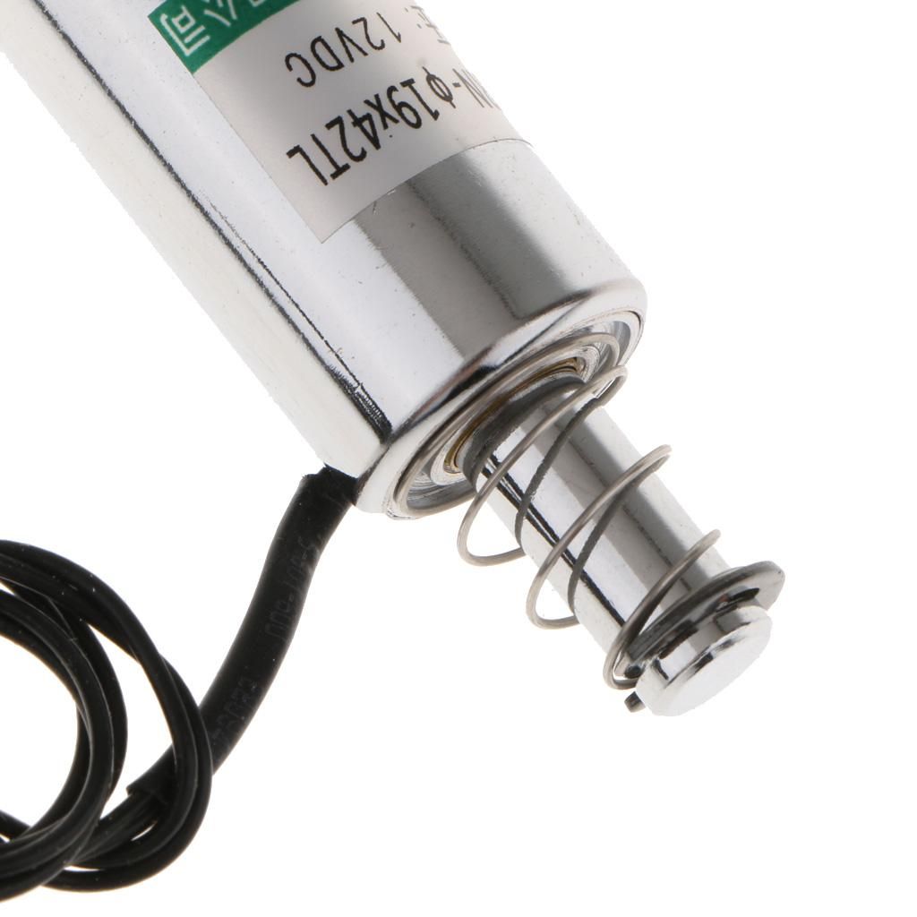 2pcs 10mm Stroke 100g Holding Force Tubular Solenoid Electromagnet DC