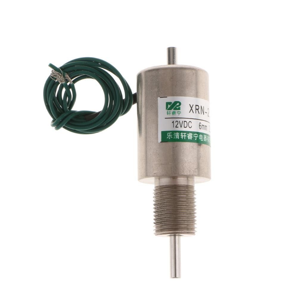 2pcs 10mm Stroke 100g Holding Force Tubular Solenoid Electromagnet DC