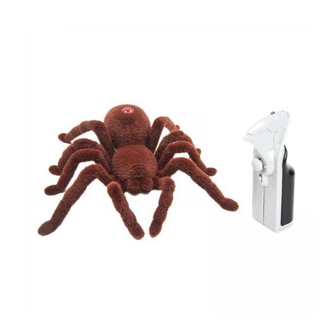 2xRemote Control Scary Creepy Soft Plush Spider Infrared RC Tarantula