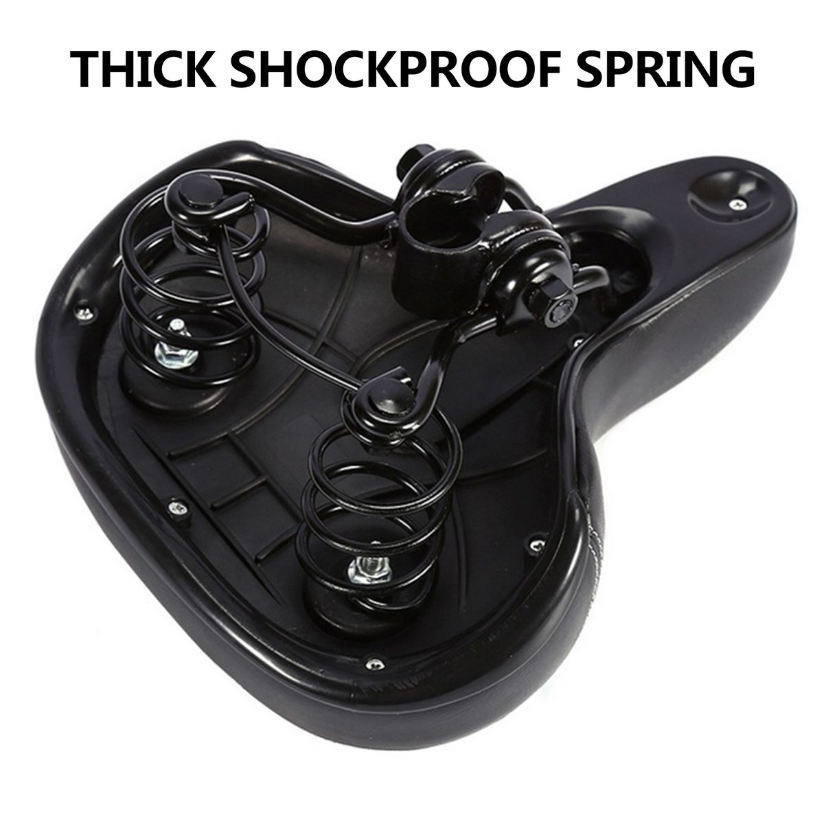 Wide Big Bike Saddle Seat Shockproof Wear-resistant Soft