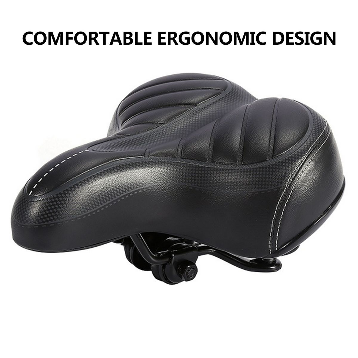 Wide Big Bike Saddle Seat Shockproof Wear-resistant Soft