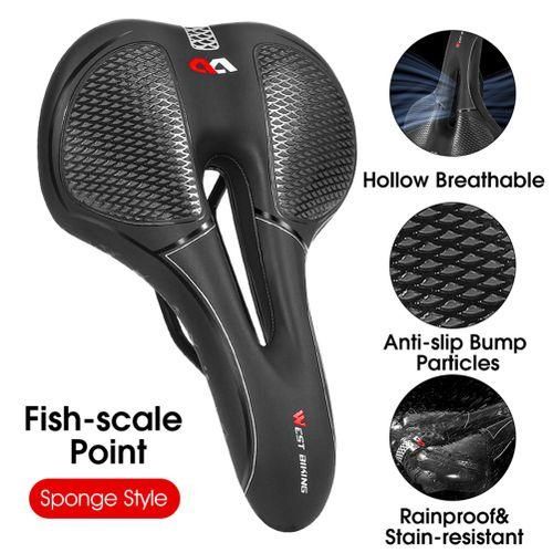 WEST BIKING Hollow Breathable Bicycle Saddle Men