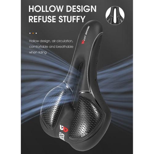 WEST BIKING Hollow Breathable Bicycle Saddle Men
