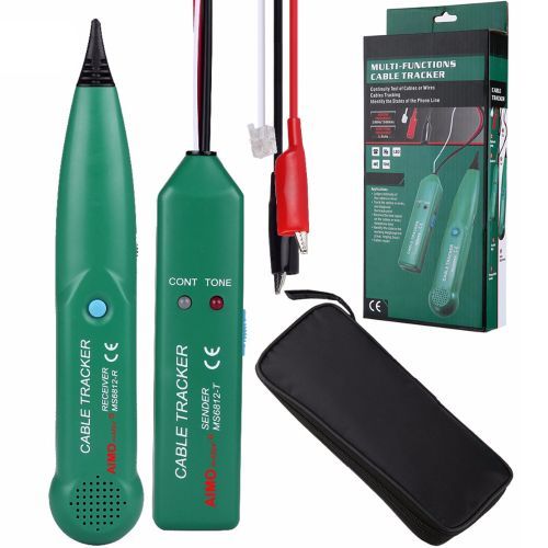 MS6812 Network Cable Tracker Tester Professional Line LAN Detector Telephone Wire Tracer Breakpoint Location Line Finder
