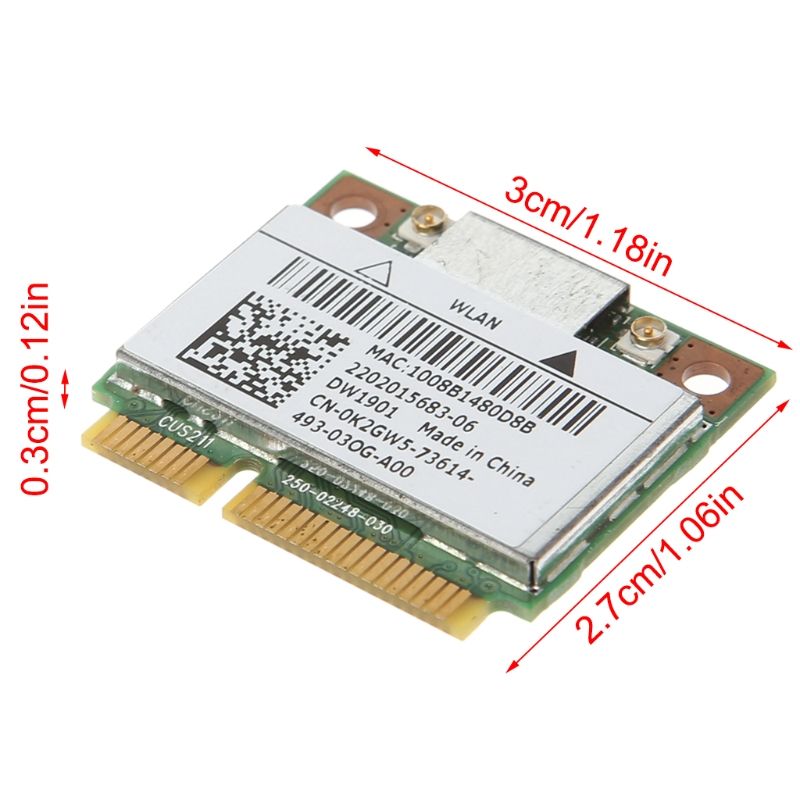 For DELL DW1901 AR5B22 Wireless Dual Band Half Mini PCI-E