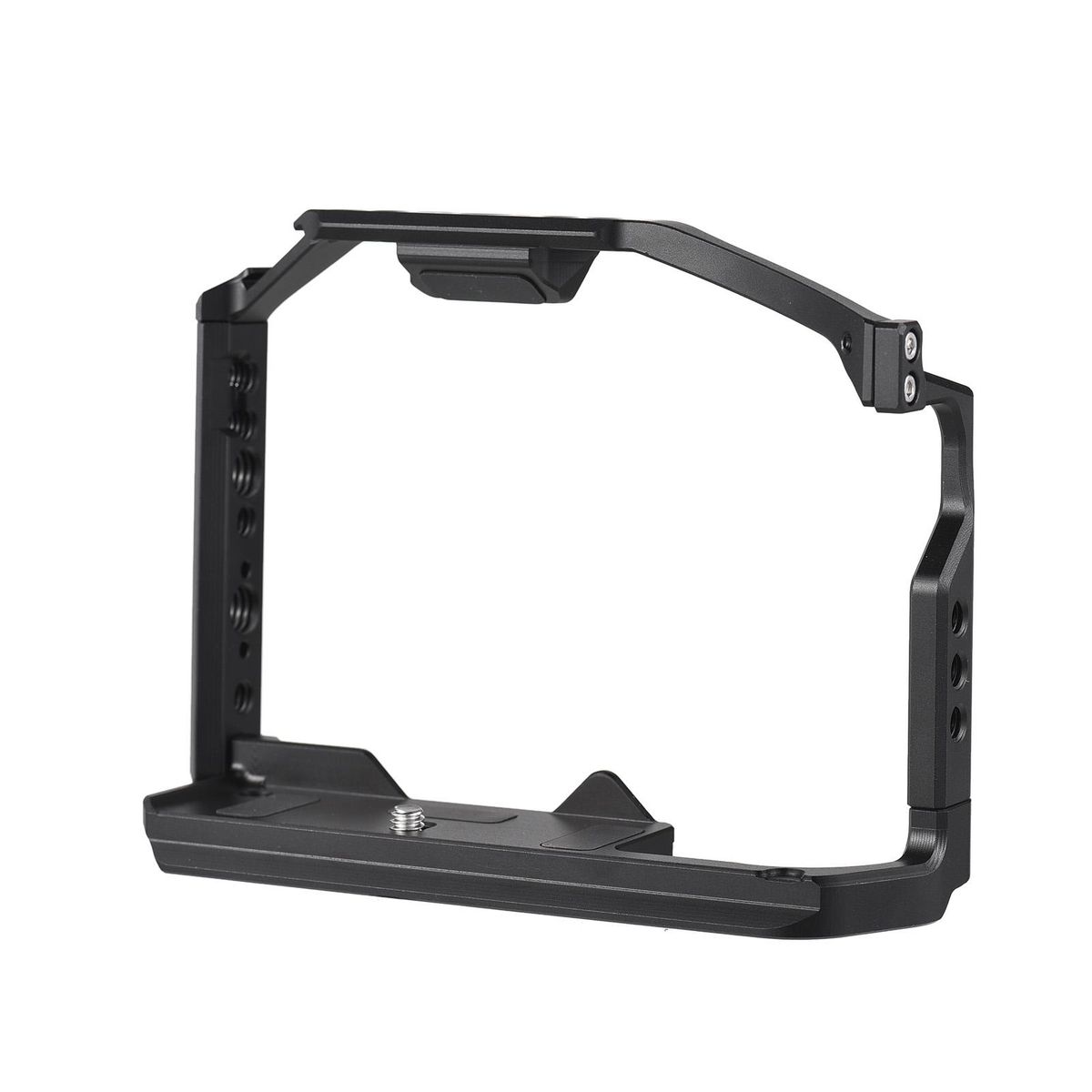 JLwin Protective Camera Cage Aluminum Alloy with Cold Shoe Mount Magnetic Wrench Slot Numerous 1/4in And 3/8in Threaded Holes Compatible with Panasonic GH6 Camera