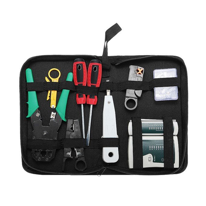 Network Tool Kit Ethernet LAN Cable  Crimper Repair Maintenance