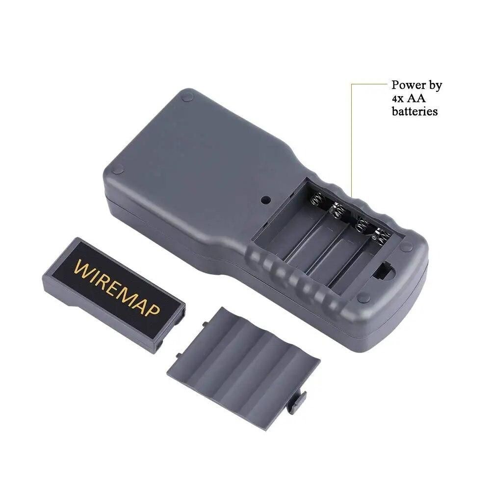 Portable Network LAN Length Cable Tester Meter Digital Network LAN Phone Cable Tester & Meter With LCD Display 5E 6E CAT5 RJ45