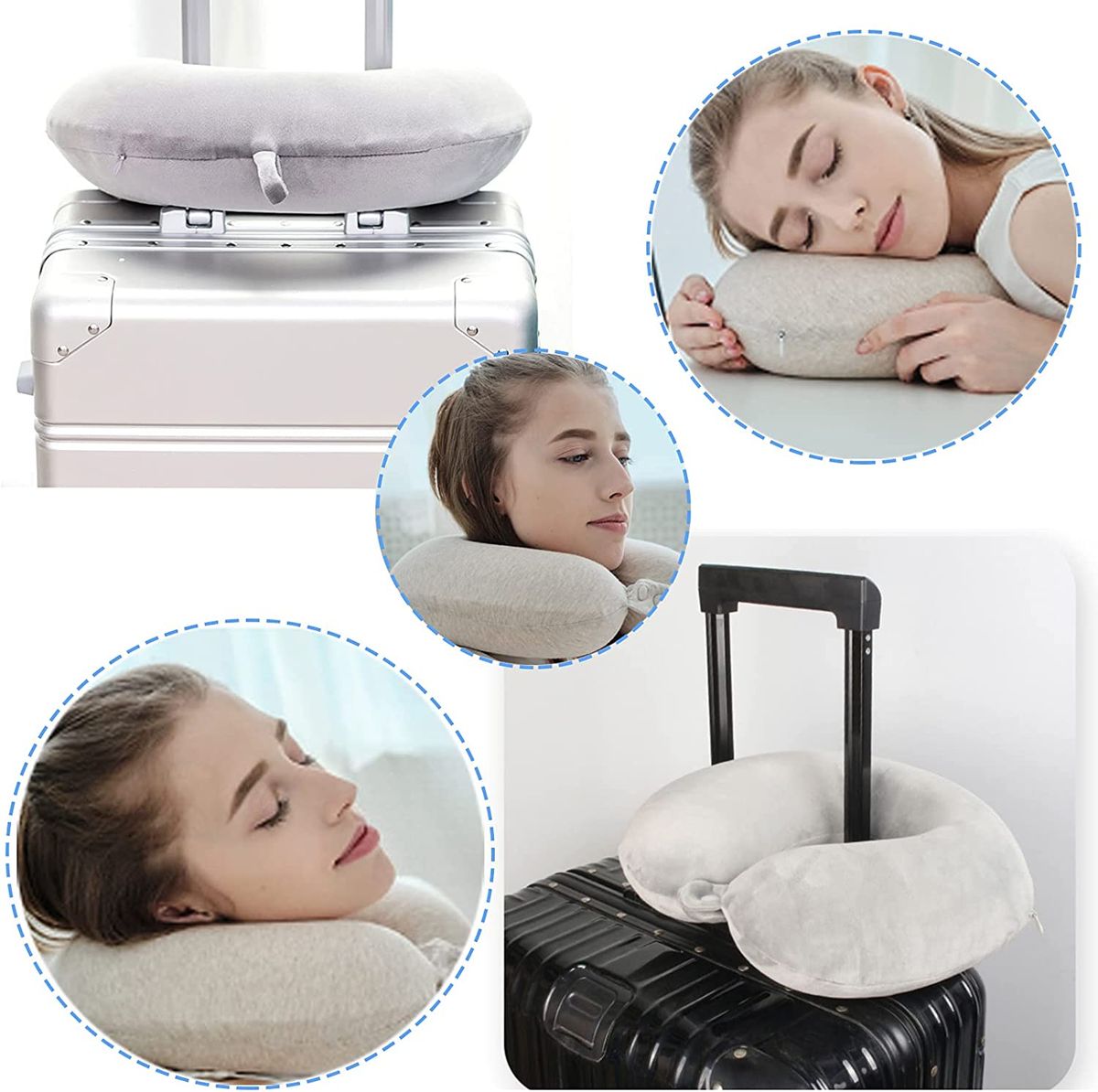 Hidetex Neck Pillow For Traveling,Travel Pillow For Airplane
