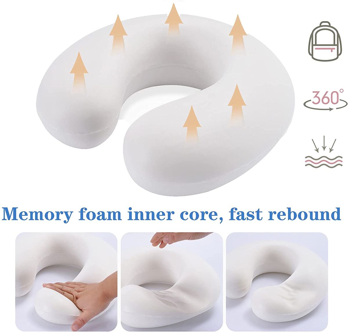 Hidetex Neck Pillow For Traveling,Travel Pillow For Airplane