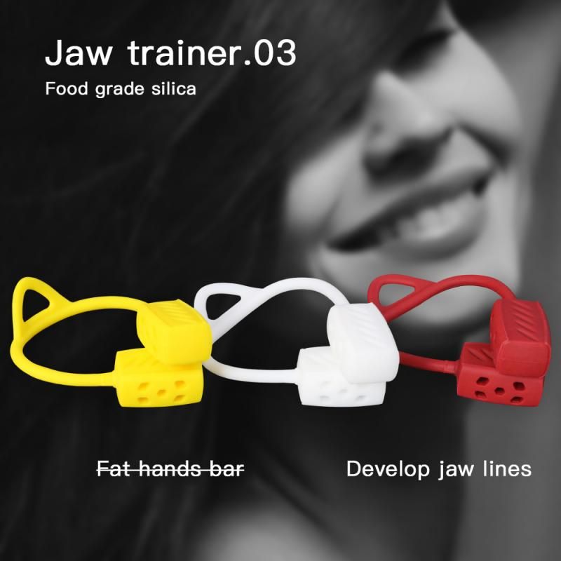 Food-grade Silica  Jawline Exercise Ball Muscle Training Fitness Ball Neck Face Toning Jaw Masseter Chew Tool 30/40/50 Lbs