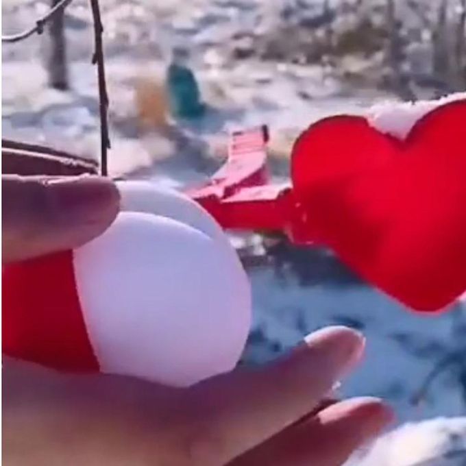 2pcs Heart Shaped Snow Ball Maker Clips Kids Outdoor Snowball Sand